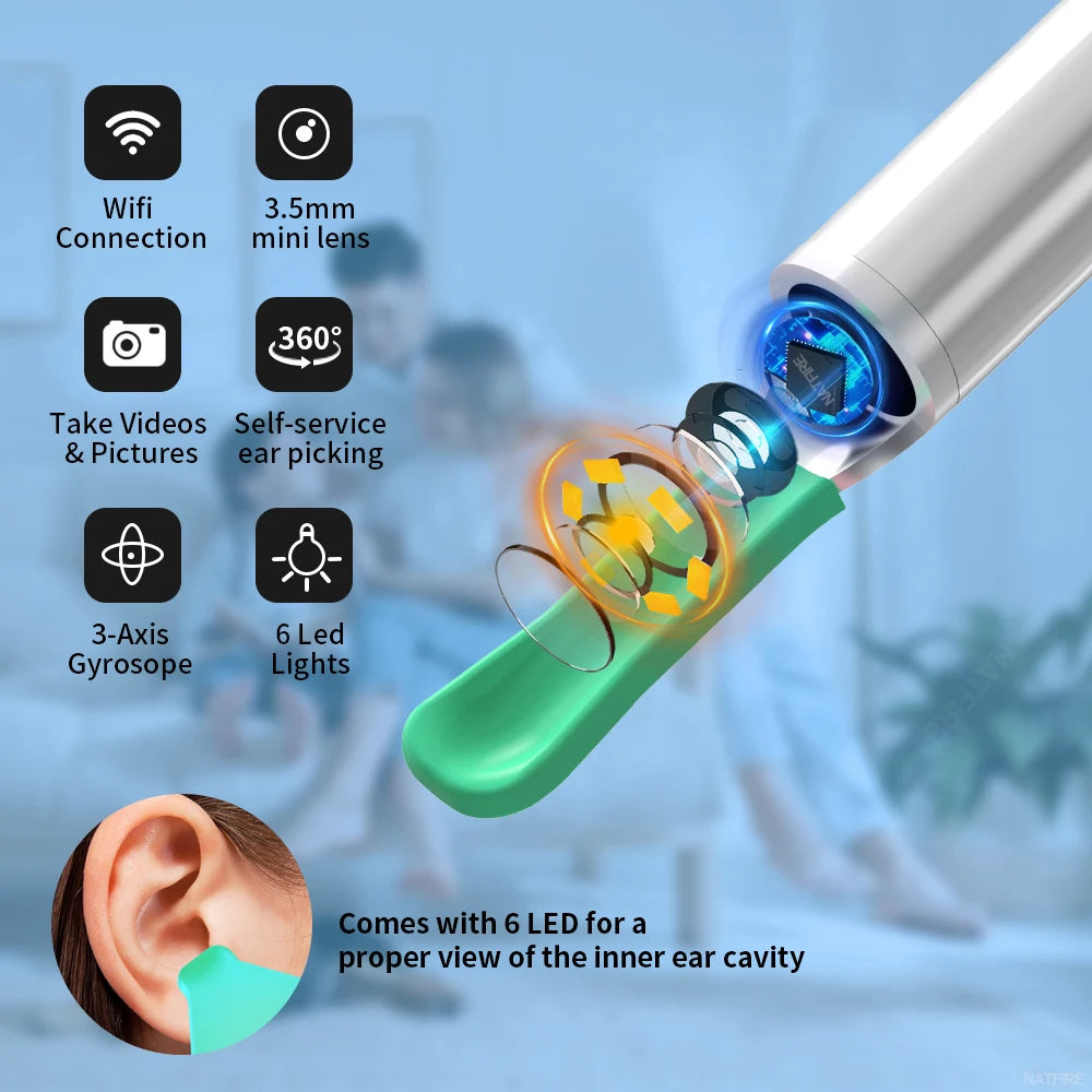  Wireless Ear Cleaner with Camera – Safe & Easy Wax Removal